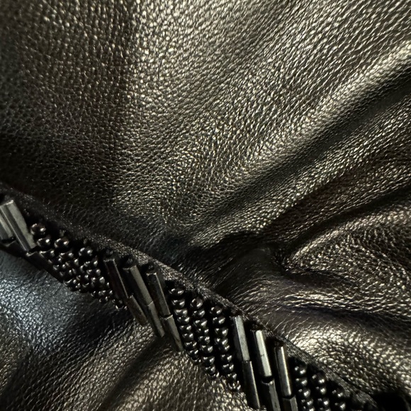 Trussardi embellished shiny lambskin bodycon strap midi dress IT46 - Picture 16 of 17